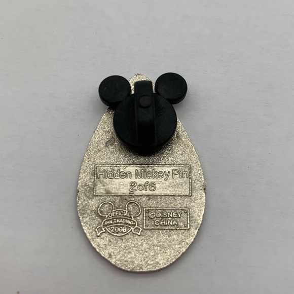 Disney Parks Pin Trading Sleeping Beauty Aurora Gem Pink Hidden Mickey Pin - Picture 2 of 6